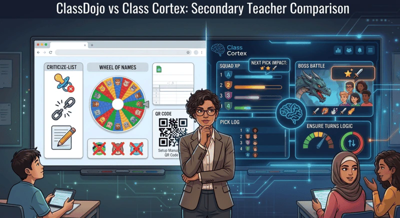 ClassDojo vs Class Cortex comparison for secondary school teachers - feature breakdown 2026