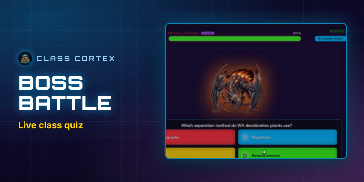 Class Cortex live multiplayer Boss Battle screen